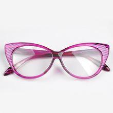 Load image into Gallery viewer, Elegant Cat Eye Style Women Plain Glasses Spectacle Frame Colorful Leisure Eyeglasses Brand Birthday Gift