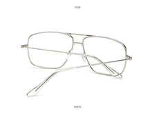 Load image into Gallery viewer, Vintage Gold Metal Frame Eyeglasses Mens Womens Sun glasses Retro Square Optical Lens Eyewear Nerd Clear Lens Glasses