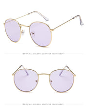 Load image into Gallery viewer, Retro oval sunglasses Women/Men  brand designer vintage small black Red Yellow  shades sun glasses Oculos De Sol