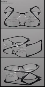 Women Metal Alloy Glasses Frame Ultra-light Frames Half Rim Optical Eyeglass Frame Colorful Eyewear TR Legs