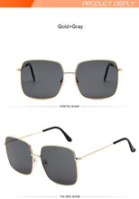 Load image into Gallery viewer, Oversized Shades Women Sunglasses Black Fashion Square Big Frame Sunglasses Female Vintage Retro Glasses Unisex Oculos Feminino
