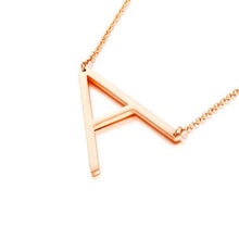 Load image into Gallery viewer, New Minimalist Gold Rose Gold Silver Color 26 A-Z Letter Name Initial Necklaces For Women Long Big Letter Pendant Necklace