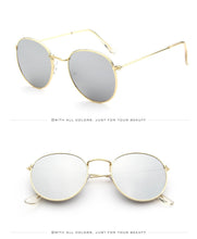 Load image into Gallery viewer, Retro oval sunglasses Women/Men  brand designer vintage small black Red Yellow  shades sun glasses Oculos De Sol