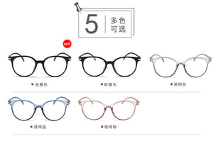 Cute Clear/Transparent/Fake Glasses Frame No Dioptric New Round Eyeglasses Women Fashion Round Eye Glasses Frame For Female
