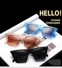 Carica l'immagine nel visualizzatore di Gallery, Occhiali da sole quadrati alla moda Donna Designer Luxury Uomo/Donna Occhiali da sole Cat Eye Classic Vintage UV400 Oculos De Sol da esterno 