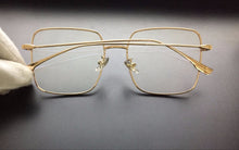 Load image into Gallery viewer, Big Frame Glasses Female Oversized Square Eyeglasses Gold Spectacles Frame Clear Lens Eyewear Optical Myopia Nerd Glasses