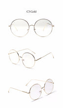 Load image into Gallery viewer, Oversized Round Glasses Women Men Metal Large Big Circle Glasses Optical Frame Round Eyeglasses Frame Fashion Spectacles Eyewear