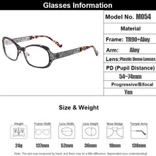 Load image into Gallery viewer, Gmei Optical Oval Ultralight TR90 &amp; Alloy Full Rim Women Optical Eyeglasses Frame For Women Myopia Presbyopia Spectacles M054