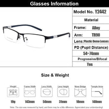 Load image into Gallery viewer, Gmei Optical Men Titanium Alloy Eyeglasses Frame for Men Eyewear Flexible Temples Legs IP Electroplating Alloy Spectacles Y2442