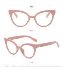 Carica l&#39;immagine nel visualizzatore di Gallery, Woman Optical Eyeglasses Metal Legs and Acetate Rim Spectacles for Women Prescription Eyewear Glasses Frame Cat-Eye Style