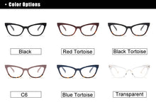 Load image into Gallery viewer, Ralferty Cat Eye Glasses Women Retro Transparent Clear Myopia Optic Frame Eyeglasses  Eyewear spectacle oculo de grau F95175