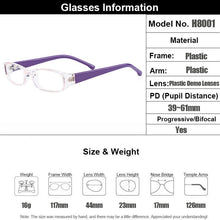 Load image into Gallery viewer, Gmei Optical Transparent Rectangular Full Rim Plastic Kid&#39;s Glasses Frames For Myopia Presbyopia Prescription Eyeglasses H8001