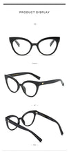 Carica l&#39;immagine nel visualizzatore di Gallery, Cat Eye Spectacle Frame Women Eyeglasses Computer Prescription Optical For Female Vintage Eyewear Clear Lens Glasses Frame RS464