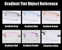 Load image into Gallery viewer, Radiation Protection 1.61 High Index MR-8 Super-Tough Gradient Tint HMC EMI Asphere Anti UV Myopia Hyperopia Prescription Lenses