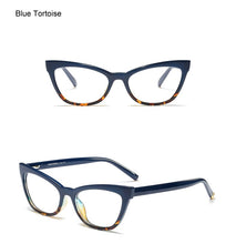 Load image into Gallery viewer, Ralferty Cat Eye Glasses Women Retro Transparent Clear Myopia Optic Frame Eyeglasses  Eyewear spectacle oculo de grau F95175