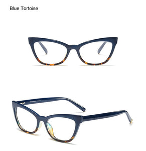 Ralferty Cat Eye Glasses Women Retro Transparent Clear Myopia Optic Frame Eyeglasses  Eyewear spectacle oculo de grau F95175