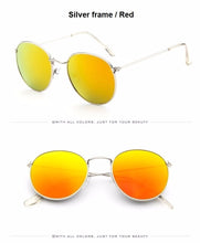 Load image into Gallery viewer, 2022 Retro Round Sunglasses Women Brand Designer Sun Glasses For Women Alloy Mirror Sunglasses Ray Female Oculos De Sol