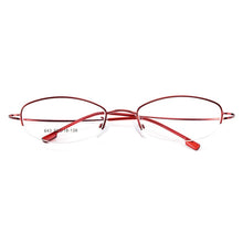 Load image into Gallery viewer, Gmei Optical Women Ultra-Light Semi-Rimless Memory Titanium Alloy Glasses Frames for Myopia Presbyopia Reading Spectacles Y643