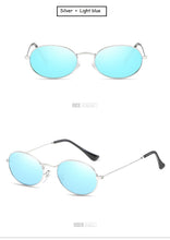 Load image into Gallery viewer, Small Oval Mirror Sunglasses For Women Luxury 2022  Men Brand Designer Eyewear Shades Ladies Alloy Sun Glasses UV400 Eyeglasses