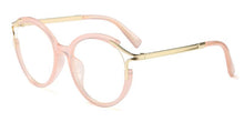 Load image into Gallery viewer, Lady Metal Hollow Round Glasses Frames For Women Cat Eye Brand Designer Optical EyeGlasses Fashion Eyewear