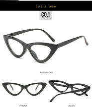 Load image into Gallery viewer, Cat Eye Myopia Clear Glasses Frame Women Designer Eyeglasses For Sight Optical Frames Black Red Pink Nerd Glasses Oculos De Grau