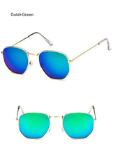 Load image into Gallery viewer, Polygonal Sunglasses Women Glasses Lady Luxury Retro Metal Sun Glasses Female Vintage Mirror Oculos De Sol Feminino UV400