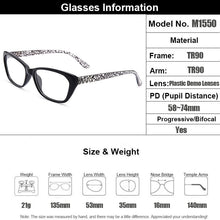 Carica l&#39;immagine nel visualizzatore di Gallery, Gmei Optical Women&#39;s Trendy Ultralight TR90 Full Rim Optical Eyeglasses Frames With Print Design Girl&#39;s Pretty Frame M1550