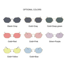 Load image into Gallery viewer, Hexagon Yellow Sunglasses Women Retro Brand Designer Classic Sun Glasses For womenLuxury Ladies Sunglasses Mirror Female Oculos
