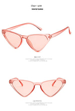 Load image into Gallery viewer, Black Cateye Sun Glasses For Women  2022 Vintage Triangle Cat eye Sunglasses Designer Shades  Glasses UV400