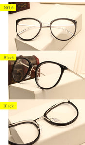 Optical Transparent Glasses Women Myopia Eyeglasses Frames Metal Spectacles Clear Lenses Women's Glasses