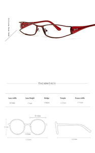 2022 Optical female eye glasses frame women full Metal eyeglasses frames Myopia Prescription Computer glasses Spectacles eyewear