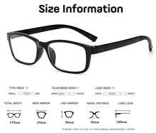 Load image into Gallery viewer, Computer Glasses Men Women Square Anti Blue Light Radiation Coating Film Tinted 0 Degree Clear Lens for Work Home Gaming