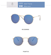 Carica l'immagine nel visualizzatore di Gallery, New Classic Round Sunglasses Women/Men Small Vintage Retro Sun Glasses Female Ladies Driving Metal Eyewear Oculos De Sol