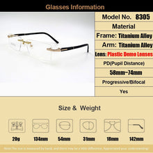 Load image into Gallery viewer, Gmei Optical S8305 Rimless Eyeglasses Frame for men Rimless Eyewear Glasses