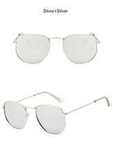 Load image into Gallery viewer, Small Polygonal Metal Sunglasses Women Brand Designer Vintage Sun Glasses Female Oval Retro Eyewear UV400