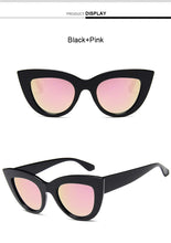Load image into Gallery viewer, New Retro Fashion Sunglasses Women Brand Designer Vintage Cat Eye Black Sun Glasses Female Lady UV400 Oculos