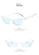 Load image into Gallery viewer, New  Cat Eye Sunglasses Women Small Vintage Brand Designer Sun Glasses Retro Yellow ladies Sunglass  Eyewear Female Shades