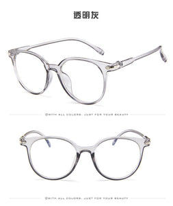 Cute Clear/Transparent/Fake Glasses Frame No Dioptric New Round Eyeglasses Women Fashion Round Eye Glasses Frame For Female