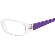 Load image into Gallery viewer, Gmei Optical Transparent Rectangular Full Rim Plastic Kid&#39;s Glasses Frames For Myopia Presbyopia Prescription Eyeglasses H8001