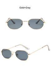 Carica l'immagine nel visualizzatore di Gallery, Small Pink Hexagon Sunglasses for Women Luxury Brand Designer Eyewear Shades Ladies Alloy Mirror Sun Glasses Female UV400