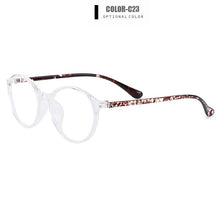 Load image into Gallery viewer, Gmei Optical Voguish Round Full Rim Plastic Glasses Frame For Women&#39;s Myopia Presbyopia Reading Prescription Eyeglasses H8005