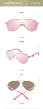 Carica l'immagine nel visualizzatore di Gallery, Pink Sunglasses Women 2022 Pilot Vintage Female Sun Gasses UV 400 White Shades Zonnebril Dames Oculos Feminino De Sol