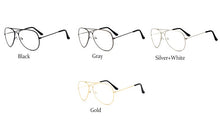 Load image into Gallery viewer, transparent women&#39;s glasses pilot glasses black frame  Spectacle Frame Clear Lens Fake Glasses feminino oculos eyeglasses