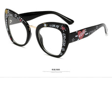 Load image into Gallery viewer, Big Retro Cat Eye Glasses Frame Optical Reading Glasses Vintage Glasses Men Letter Eyeglasses Frames Oculos De Grau Feminino