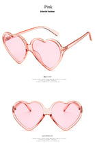 Load image into Gallery viewer, Love Heart Sunglasses Women 2022 Fashion cute sexy retro Cat Eye Vintage cheap Sun Glasses red purple tea UV400 Lens female