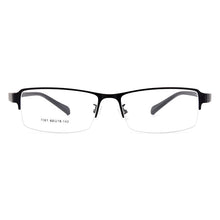 Carica l&#39;immagine nel visualizzatore di Gallery, Gmei Optical Men Large Size Titanium Alloy Glasses Frame For Male Eyewear Flexible Legs IP Electroplating Alloy Spectacles Y7061