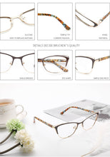 Load image into Gallery viewer, Metal Women Fashion Cat Eye Eyeglasses Frame Optical Glasses Frames Retro Eyeglasses Transparent Computer Glasses For Women