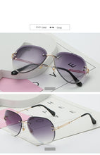 Load image into Gallery viewer, Rimless Sunglasses Women Fashion Designer Sun Glasses Metal Farme Gradient Shades Cutting Lens Famale Goggles  UV400