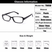 Load image into Gallery viewer, Classical Black Plastic Full Rim Women Glasses Frames Men Prescription Spectacles Frame T9058
