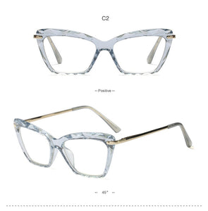 Women Metal Legs Brand Designer Eyeglasses Optical Acetate Rim Spectacles for Women Eyewear Glasses Frame Fashion Styles